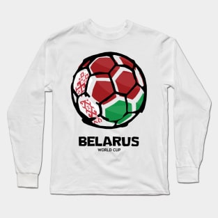 Belarus Football Country Flag Long Sleeve T-Shirt